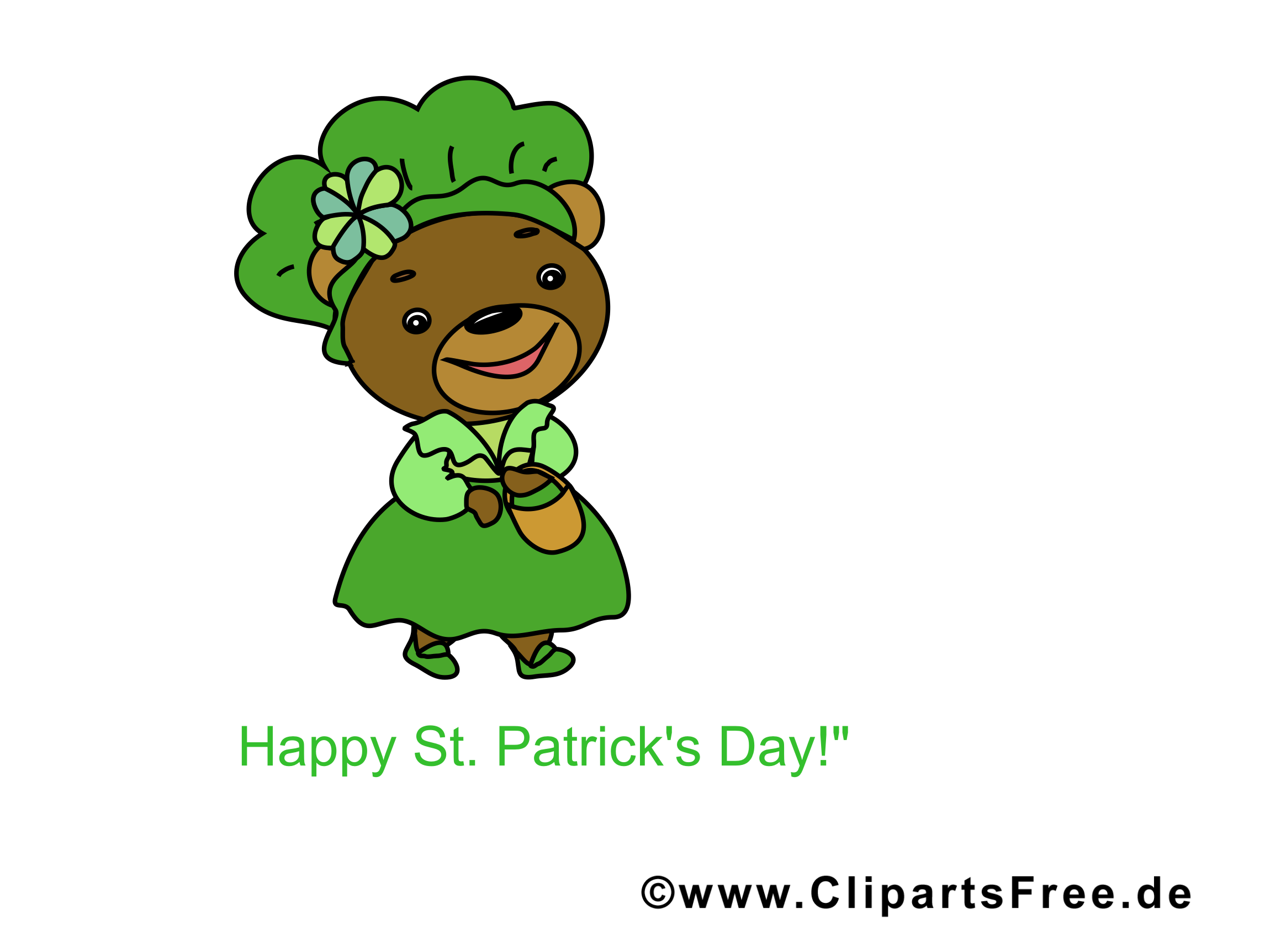 St Patricksday Clipart, Image, Cartoon, eCard