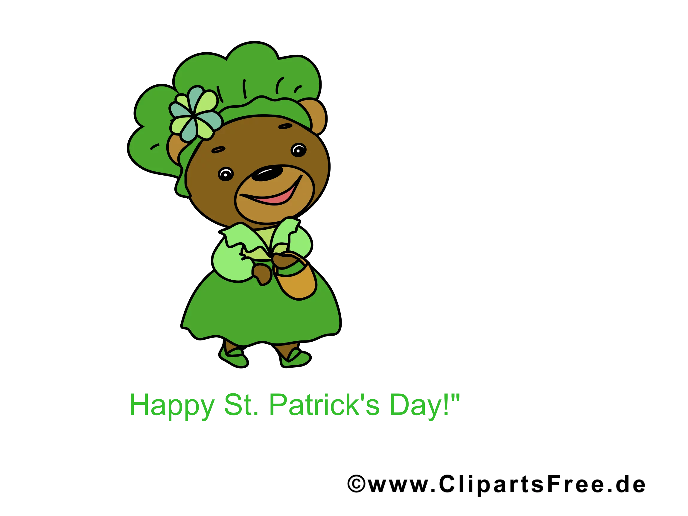 St Patricksday Clipart, Image, Cartoon, eCard
