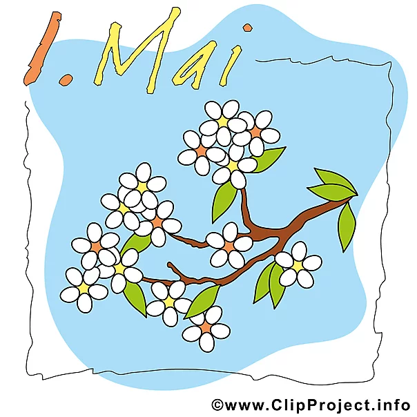 1 Mai kostenlose Illustration