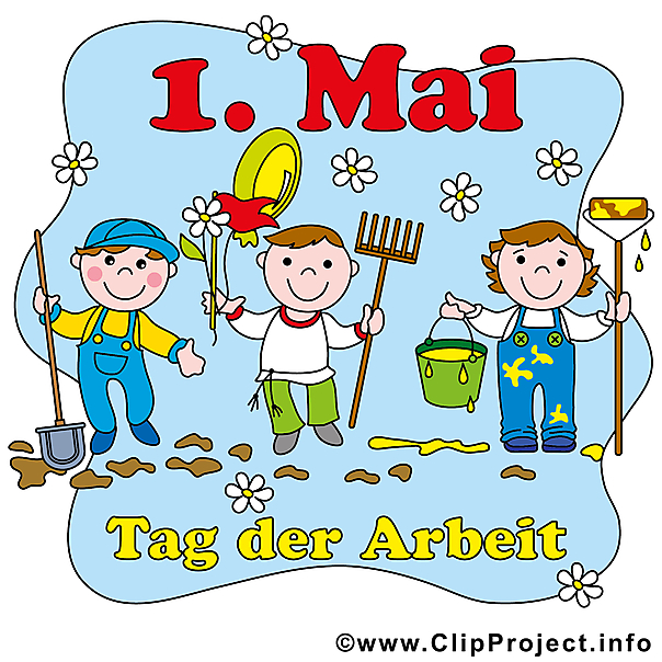 Tag der Arbeit Bild, Karte, Clipart