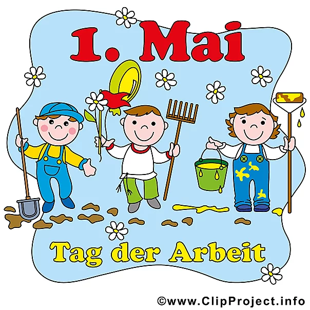Tag der Arbeit Bild, Karte, Clipart