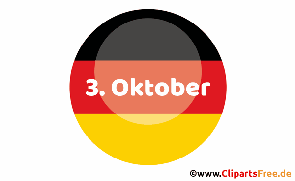 Button rund 3. Oktober - Tag der Deutschen Einheit Button rund 3. Oktober - Tag der Deutschen Einheit
