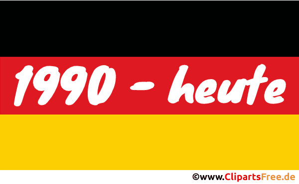 Flagge Deutschland mit animiertem Text 1990 - heute Flagge Deutschland mit animiertem Text 1990 - heute