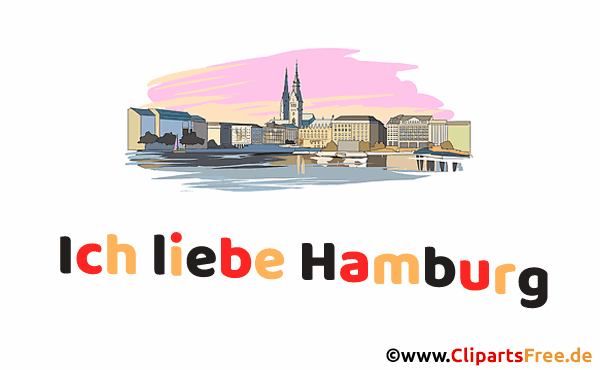 Ich liebe Hamburg Design Gif