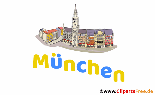 München Design Clipart animiert