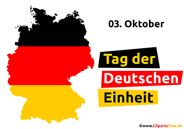 Transparente Vorlage zum Tag der Deutschen Einheit im PNG-Format