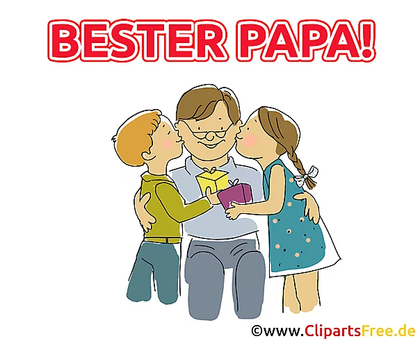 Geschenk für Papa - Cliparts zum Vatertag