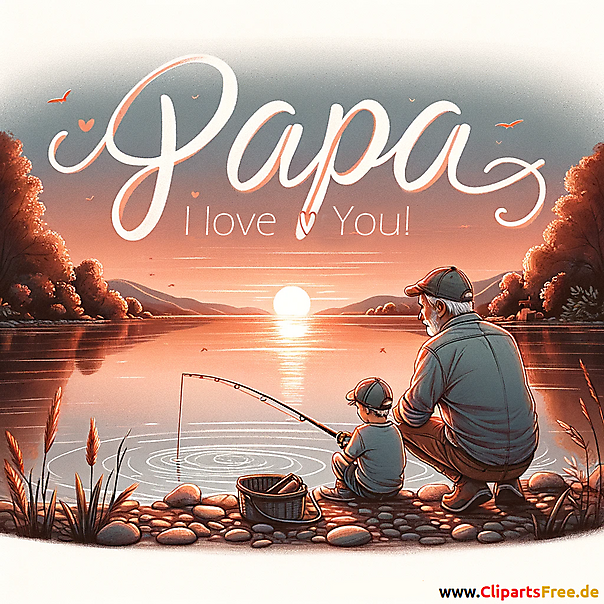Grusskarte zum Vatertag kostenlos
