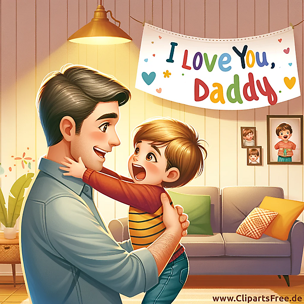 Schöne Grusskarte zum Vatertag - Geschenkidee zum Vatertag