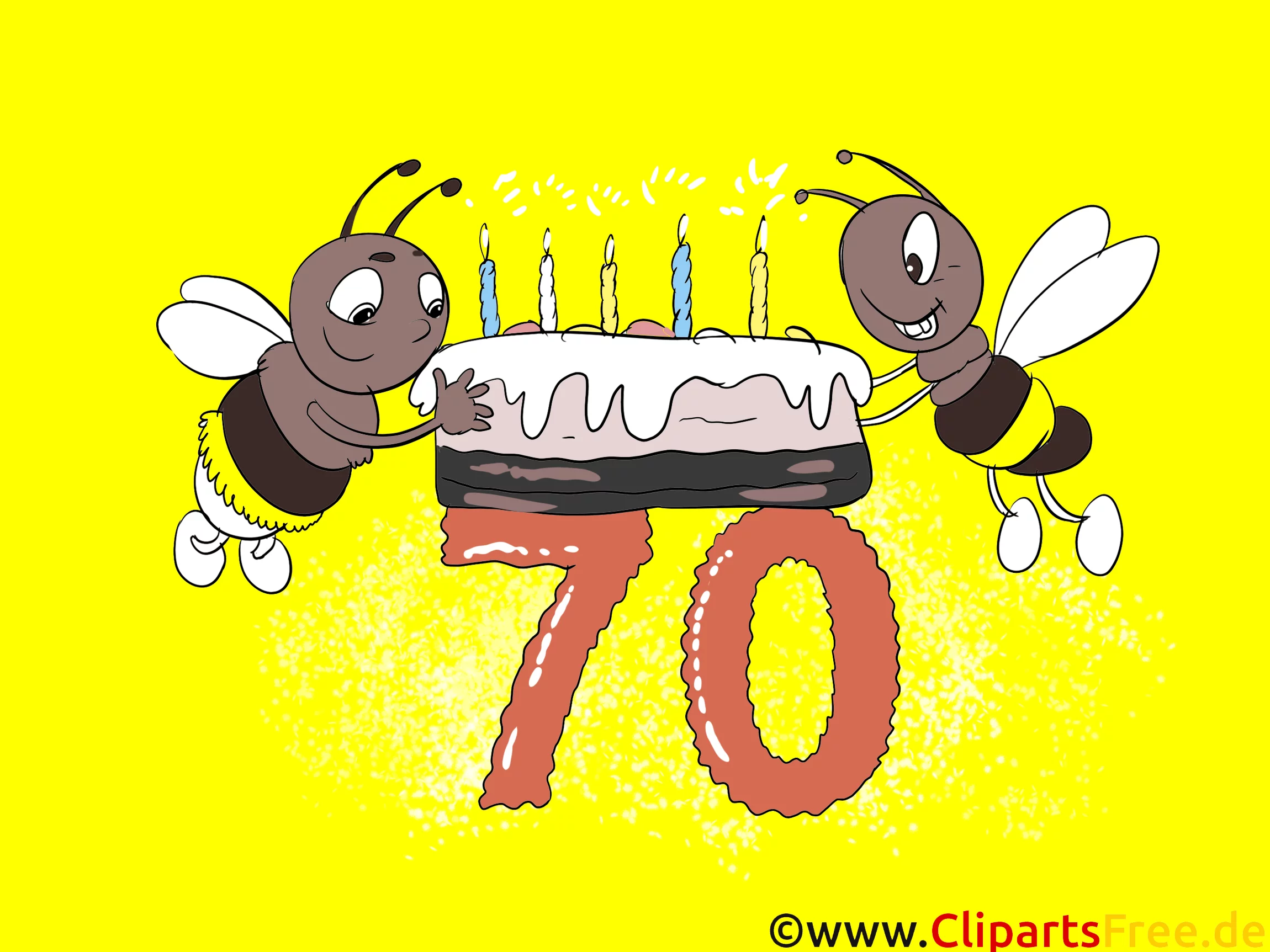 Geburtstagskarten - Glückwünsche selbst gestalten zum 70 Geburtstag