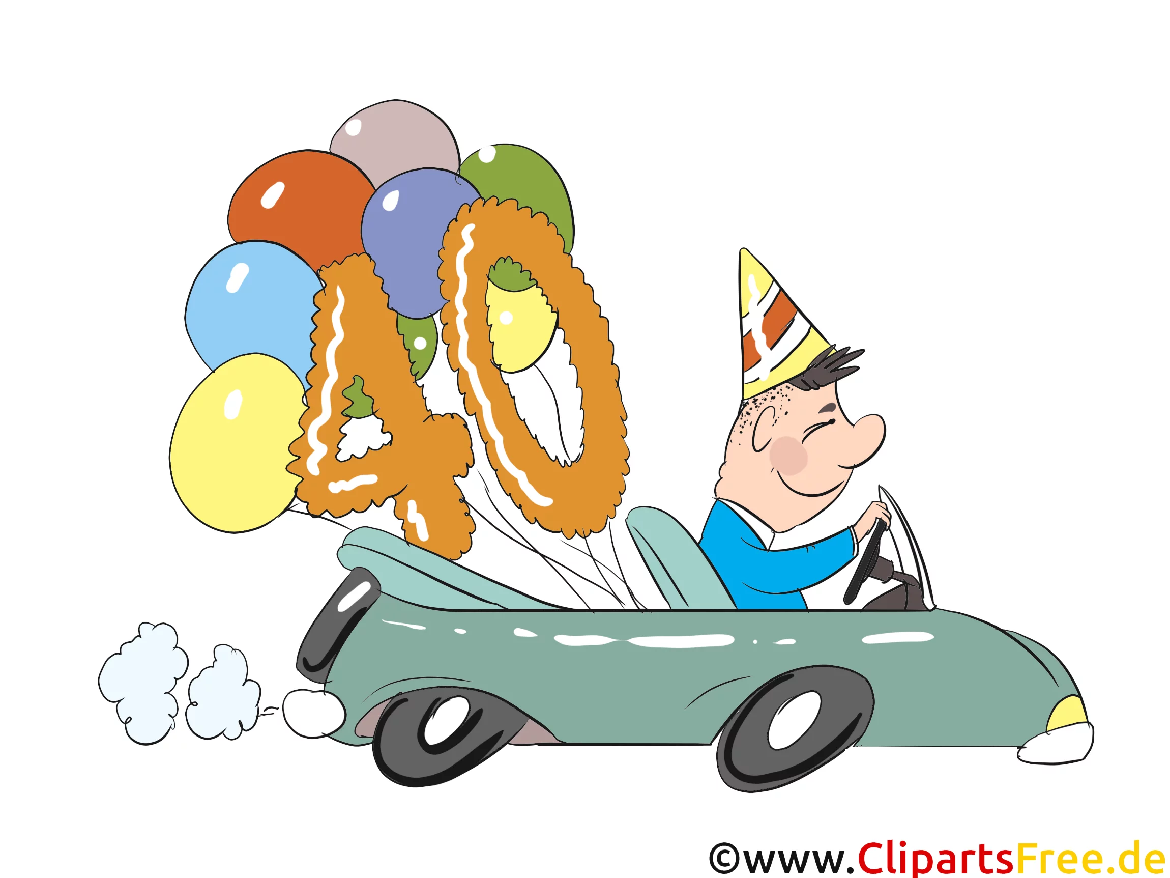 Geburtstagswünsche lustig zum 40 Geburtstag - Karte, Danksagung, Einladung, Grusskarte