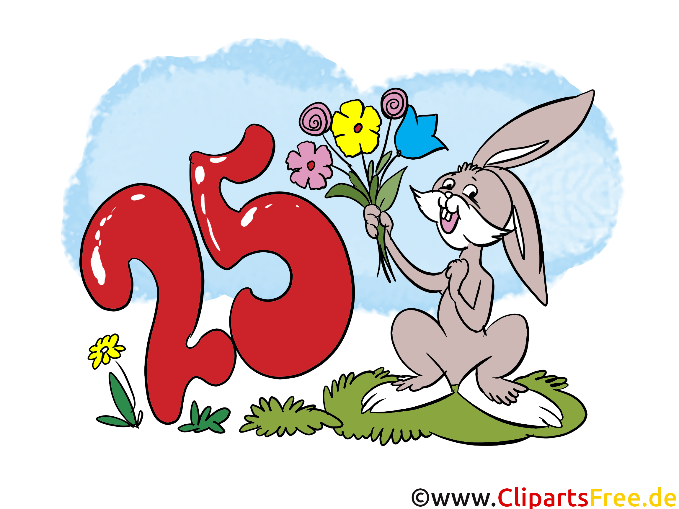 Lustige Geburtstagswunsche Zum 25 Geburtstag Ecard Bild Grafik