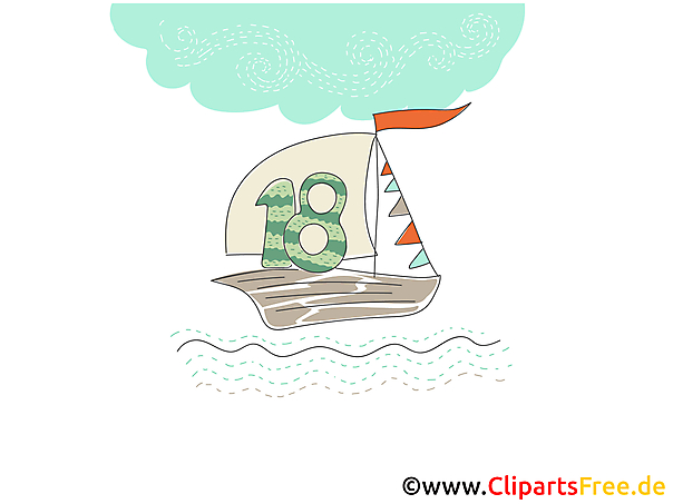 Zum 18 Geburtstag Glueckwunschkarte E Card kostenlos