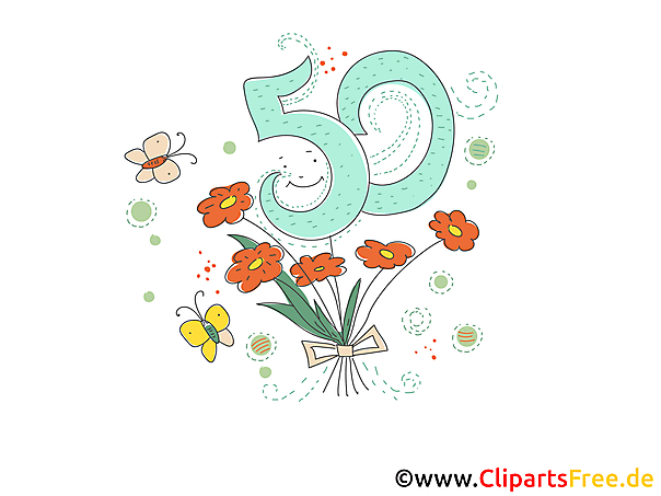 Zum 50 Geburtstag Glueckwunschkarte E Card gratis