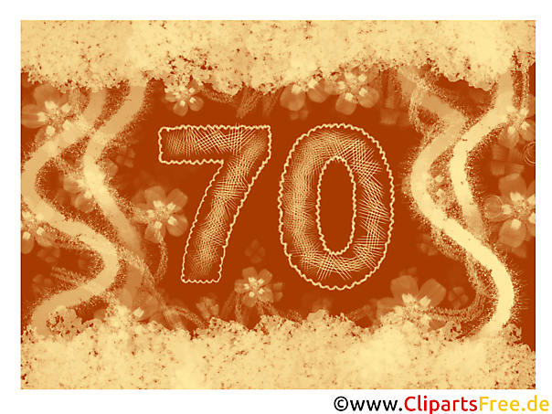 Zum 70 Geburtstag Glueckwunschkarte E Card kostenlos