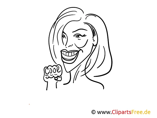 Helene Fischer Zeichnung, Cartoon, Karikatur