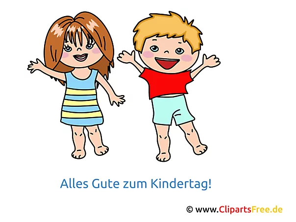 Internationaler Kindertag Bild, Grusskarte, Clipart