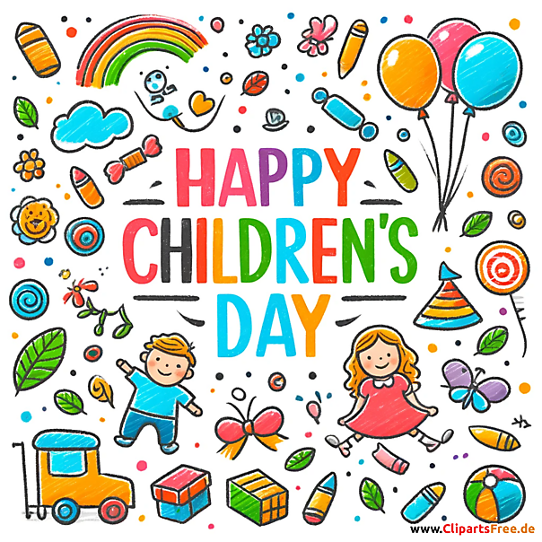 Einen glücklichen Kindertag Grusskarte