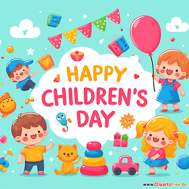 Einen schönen Kindertag Grusskarte