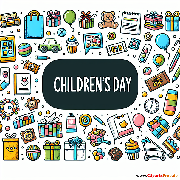 Geschenkideen zum Kindertag Clipart kostenlos