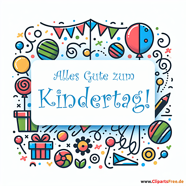 Grußkarte Kindertag kostenlos