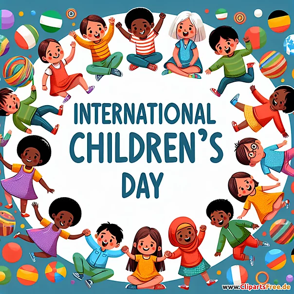 Internationaler Kindertag Clipart kostenlos