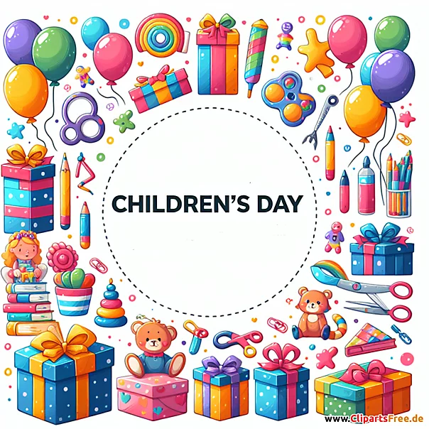 Kindertag Geschenke Clipart kostenlos