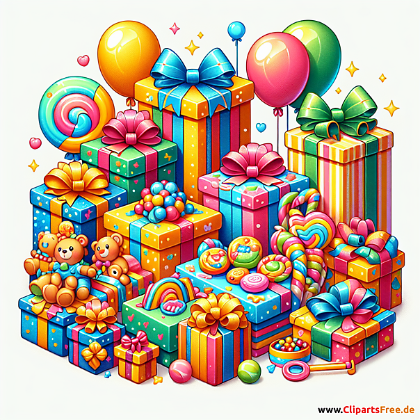 Kindertag Geschenke Cliparts kostenlos
