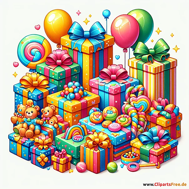 Kindertag Geschenke Cliparts kostenlos