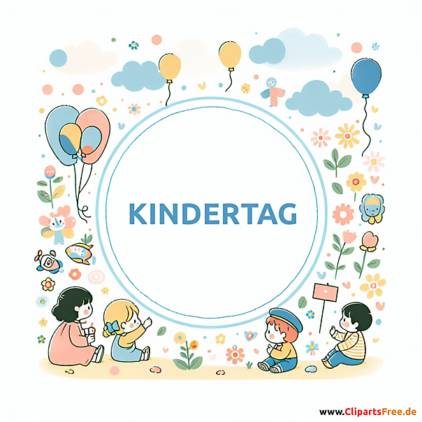 Kindertag Glückwunsch kostenlos