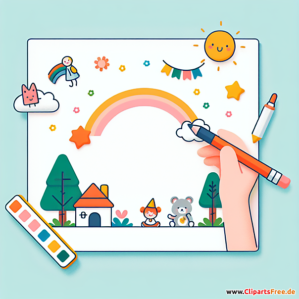 Kindertag Grusskarte kostenlos