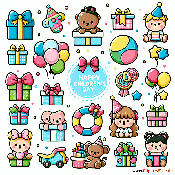 Kindertagsgeschenke Clipart kostenlos