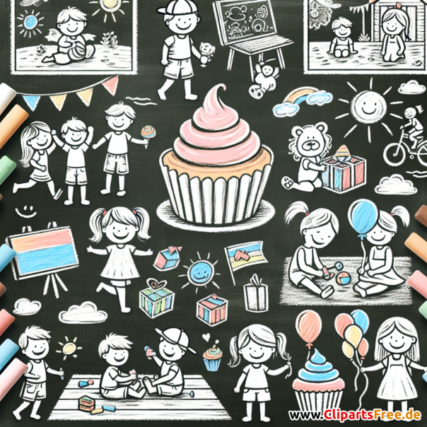 Clipart zum Kindertag