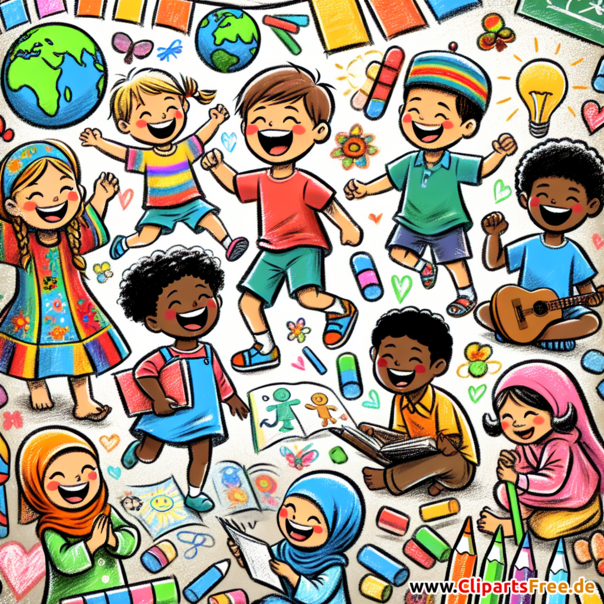 Kindertag Clipart kostenlos