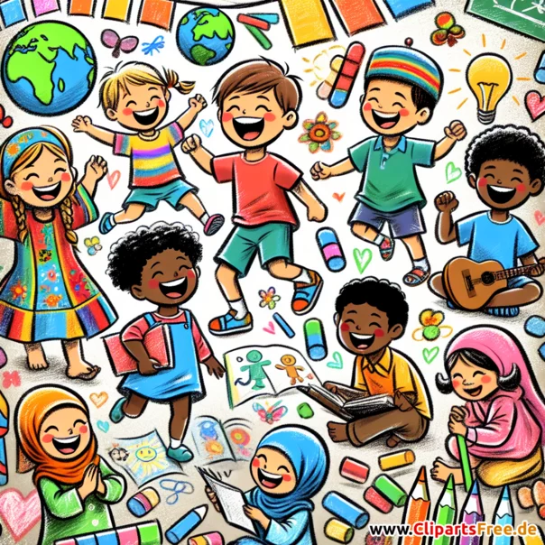 Kindertag Clipart kostenlos