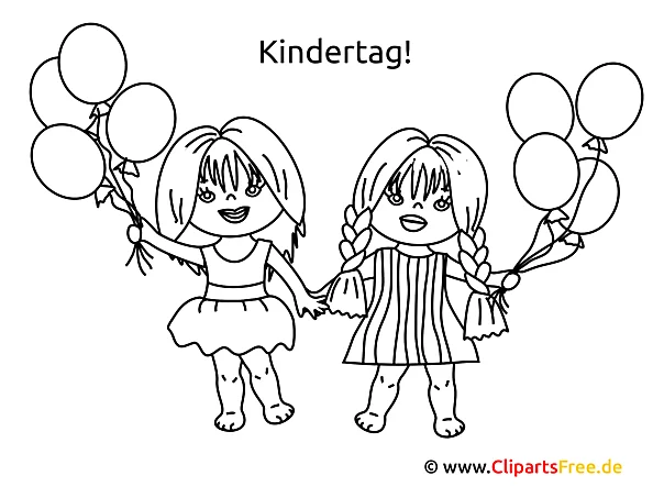 Kindertag Ideen - Basteln mit unseren Ausmalbildern