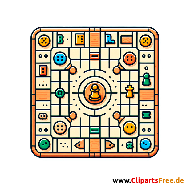 Brettspiel Clipart - Bilder zum Thema Kinderspielzeug