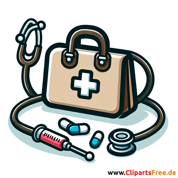 Doktorkoffer Clipart - Bilder mit Kinderspielzeug