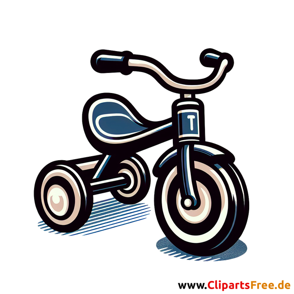 Dreirad Clipart - Bilder mit Kinderspielzeug
