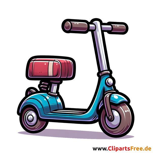 E-Roller Clipart - Bilder mit Kinderspielzeug
