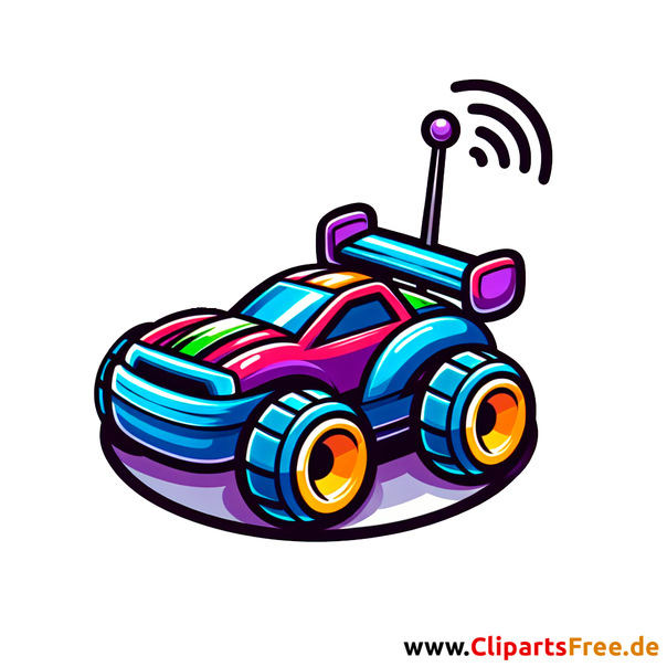 Ferngesteuertes Auto Clipart - Bilder mit Kinderspielzeug