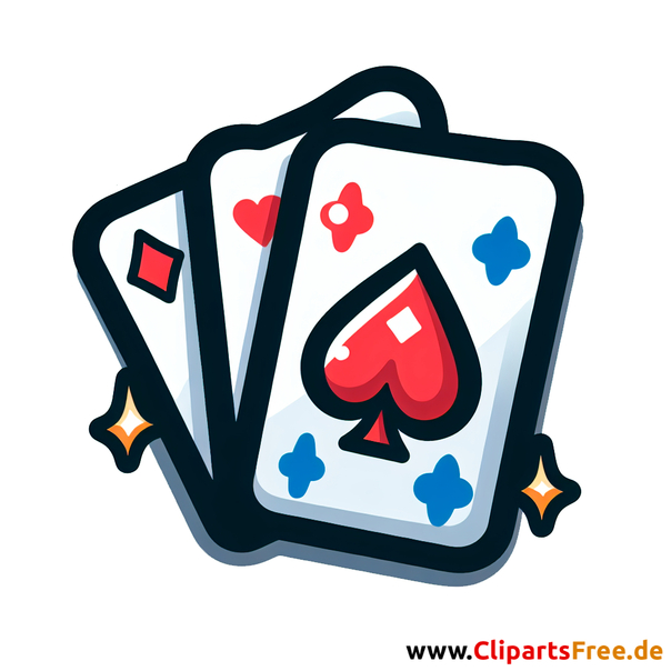 Kartenspiel Clipart - Bilder mit Kinderspielzeug