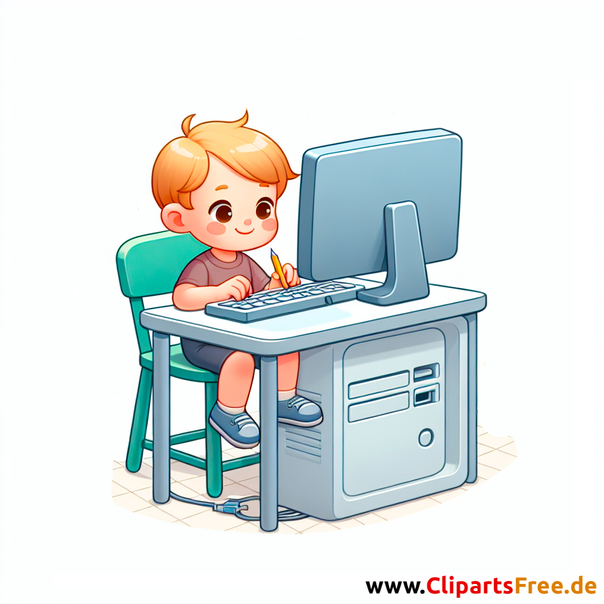Kindercomputer Clipart - Bilder zum Thema Kinderspielzeug