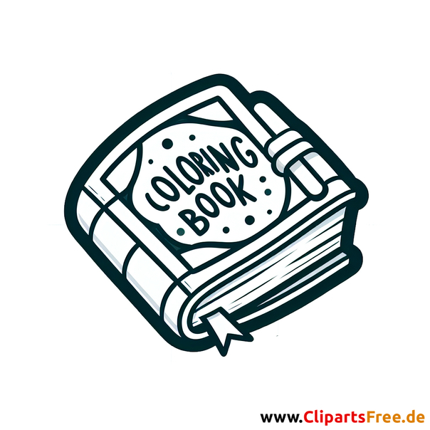 Malbuch Clipart - Bilder mit Kinderspielzeug