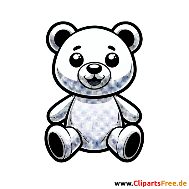 Plüschtier Clipart - Bilder mit Kinderspielzeug