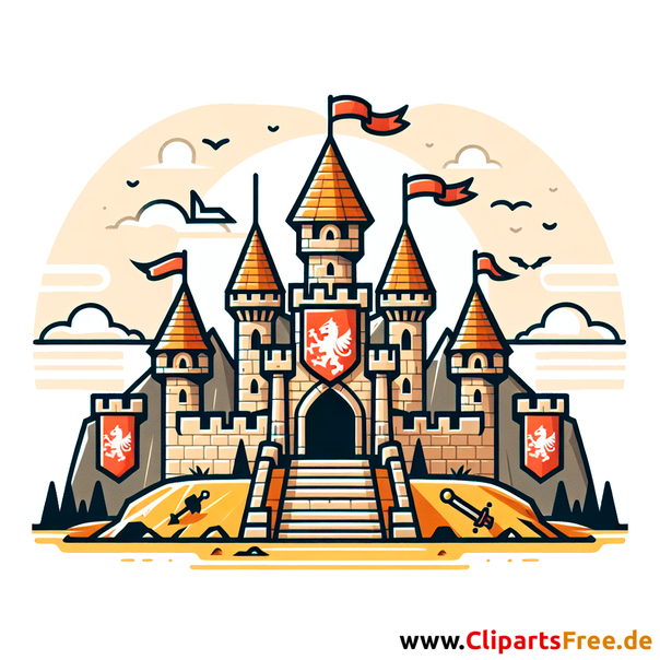 Ritterburg Clipart - Bilder zum Thema Kinderspielzeug