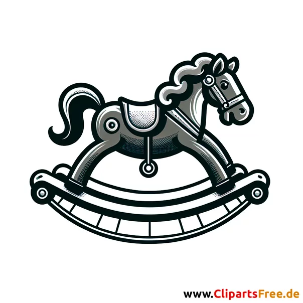 Schaukelpferd Clipart - Bilder zum Thema Kinderspielzeug