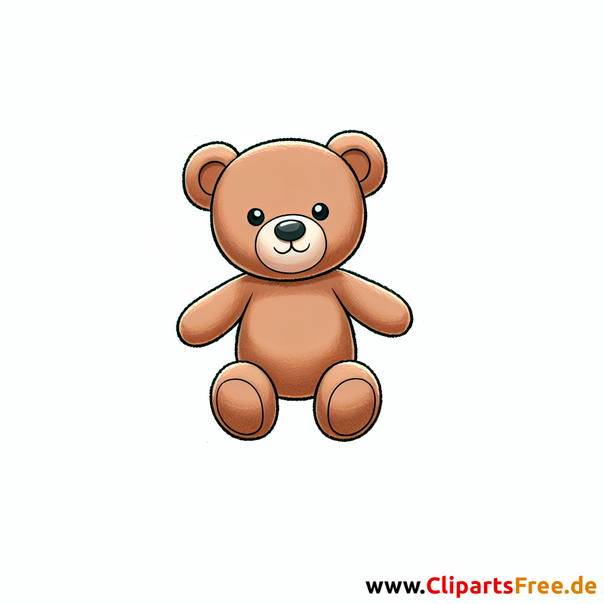 Teddybär Clipart - Bilder mit Kinderspielzeug