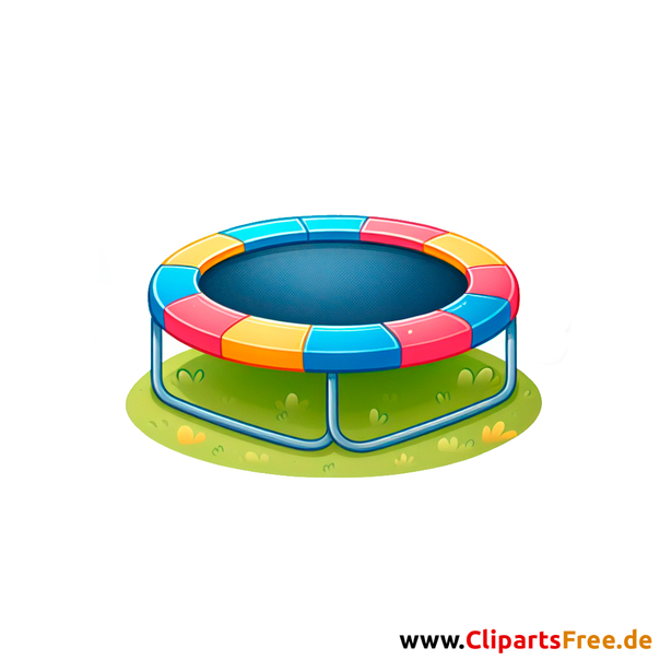 Trampolin Clipart - Bilder mit Kinderspielzeug