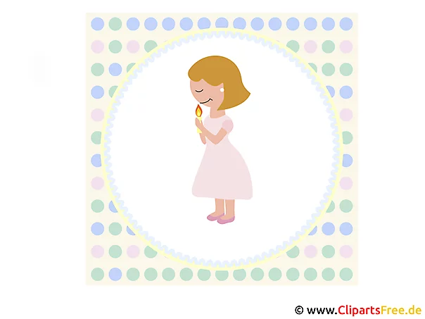 Glückwunsch zur Kommunion - Clip Art, Bild, Karte